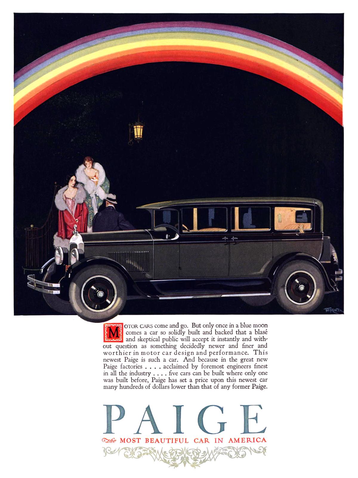 Paige 5-passenger Sedan Ad (1926)