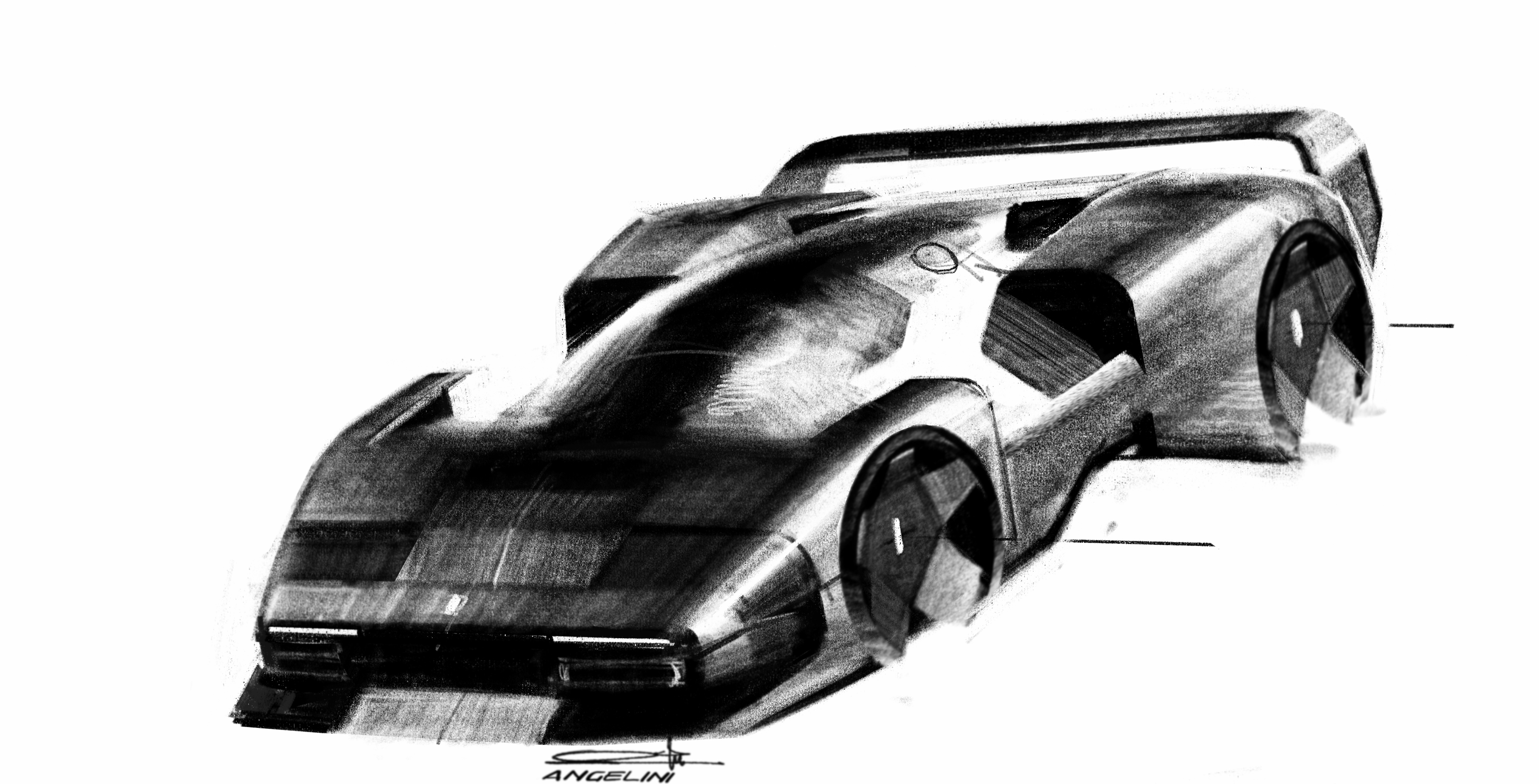 Ferrari SC40 (2025) – Design Sketch by Riccardo Angelini