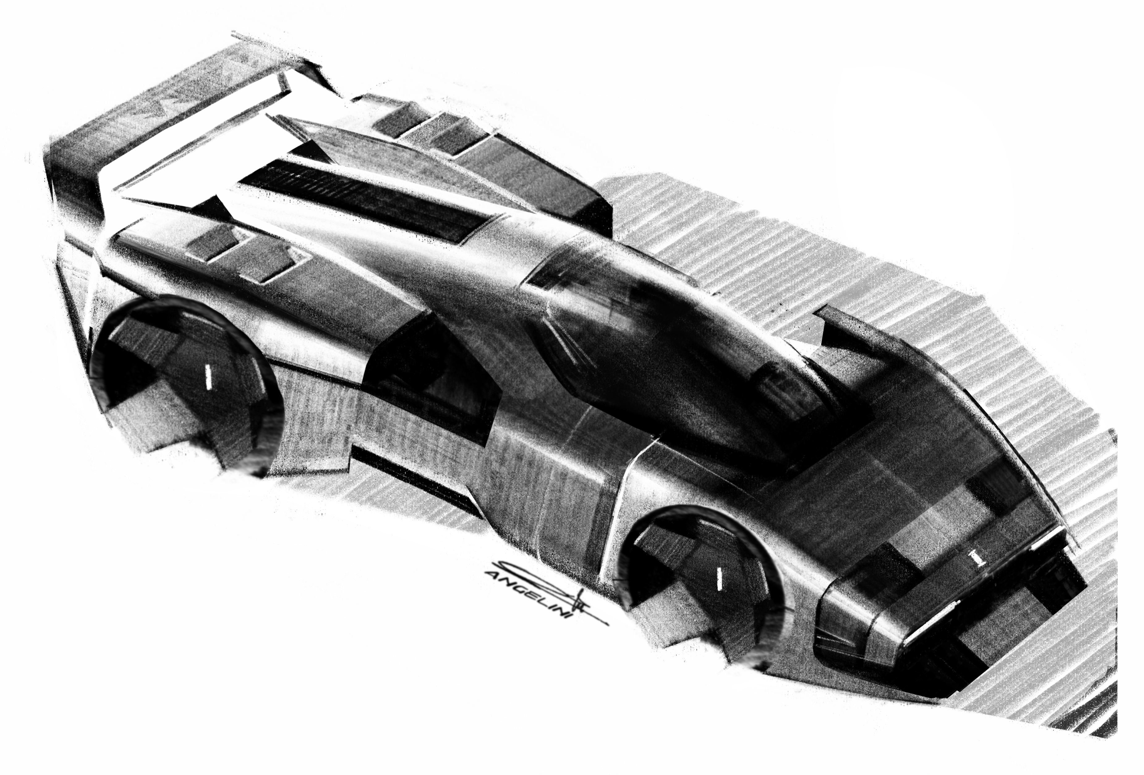 Ferrari SC40 (2025) – Design Sketch by Riccardo Angelini