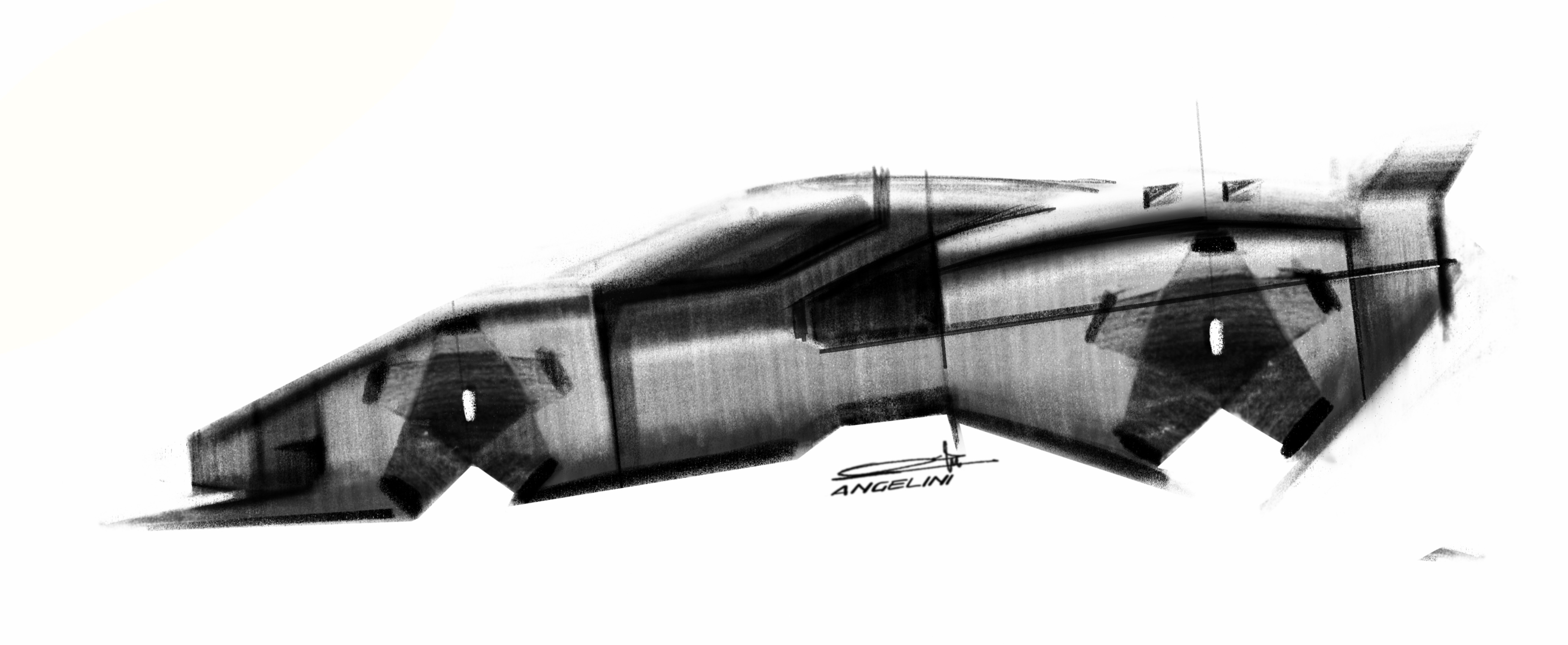 Ferrari SC40 (2025) – Design Sketch by Riccardo Angelini