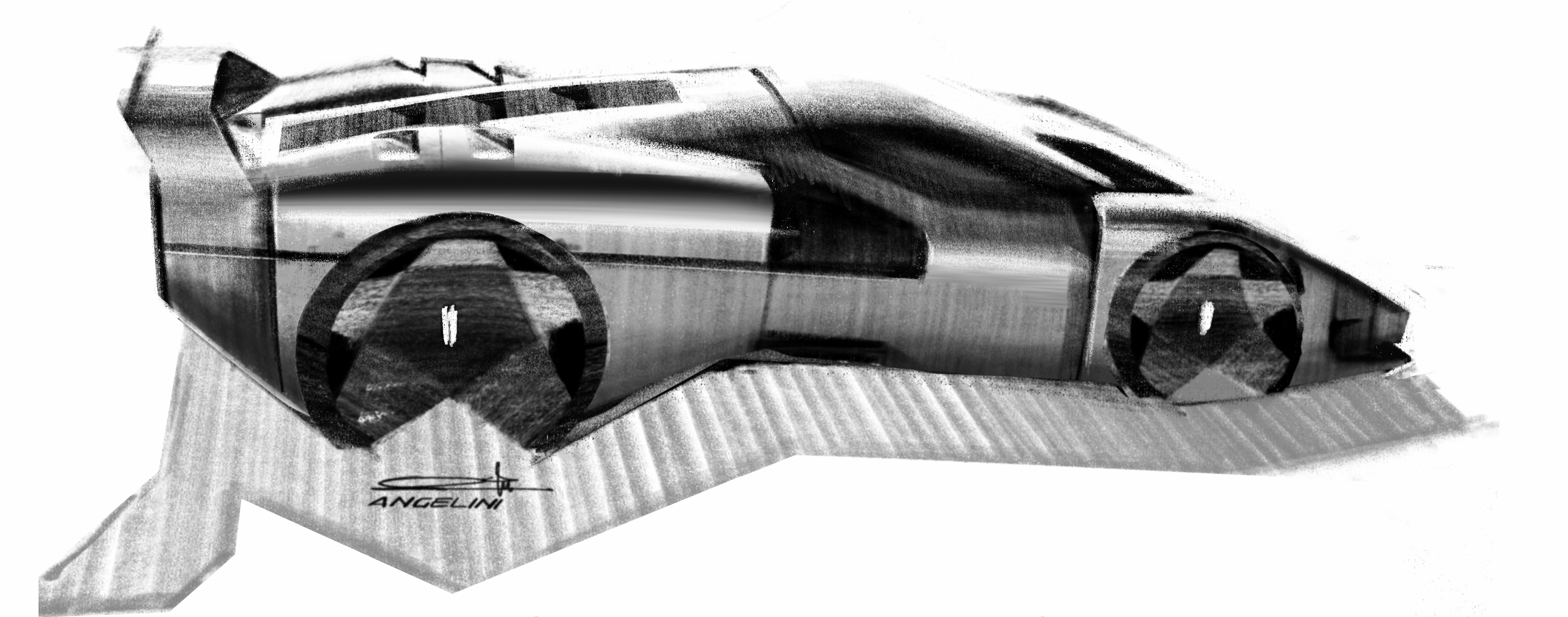 Ferrari SC40 (2025) – Design Sketch by Riccardo Angelini