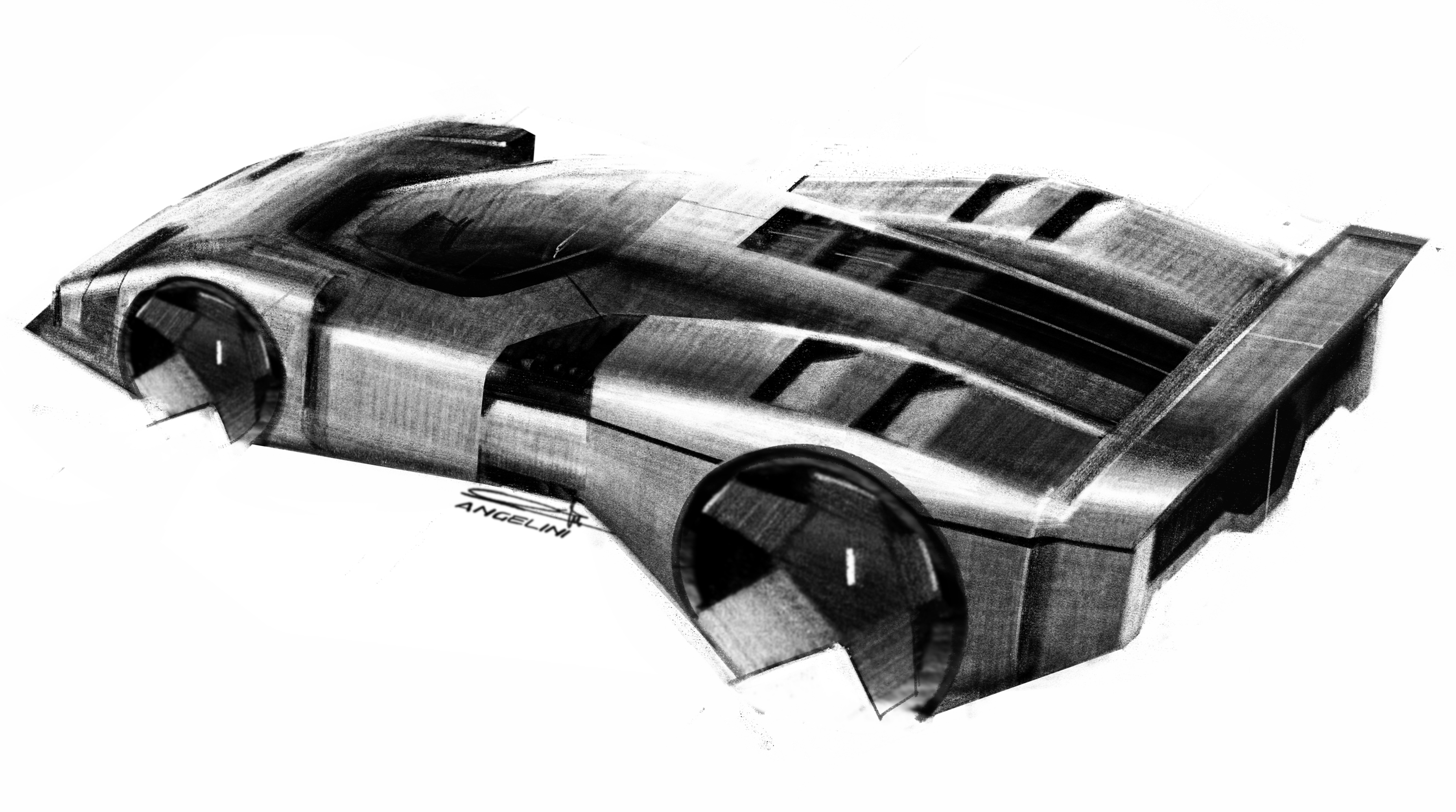 Ferrari SC40 (2025) – Design Sketch by Riccardo Angelini