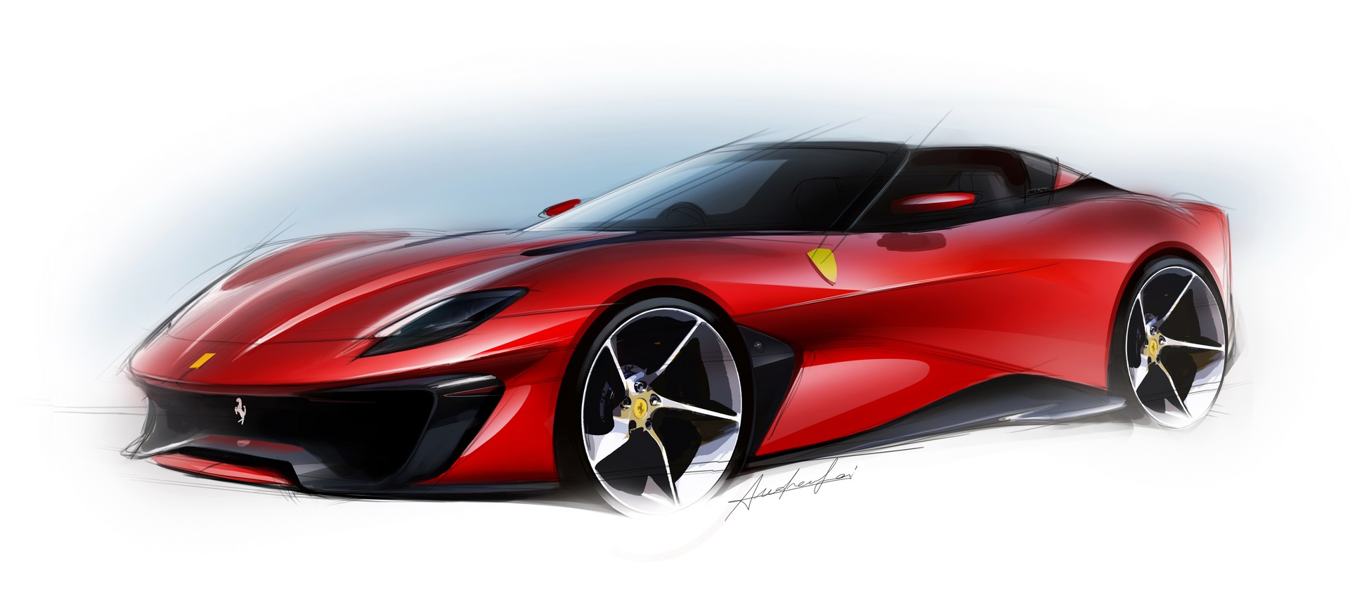 Ferrari SP51 (2022) – Design Sketch