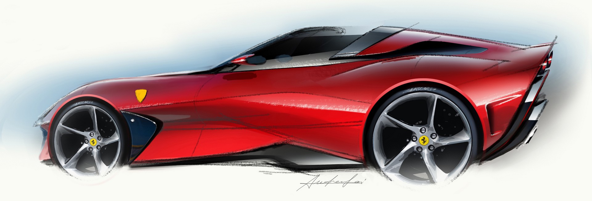 Ferrari SP51 (2022) – Design Sketch