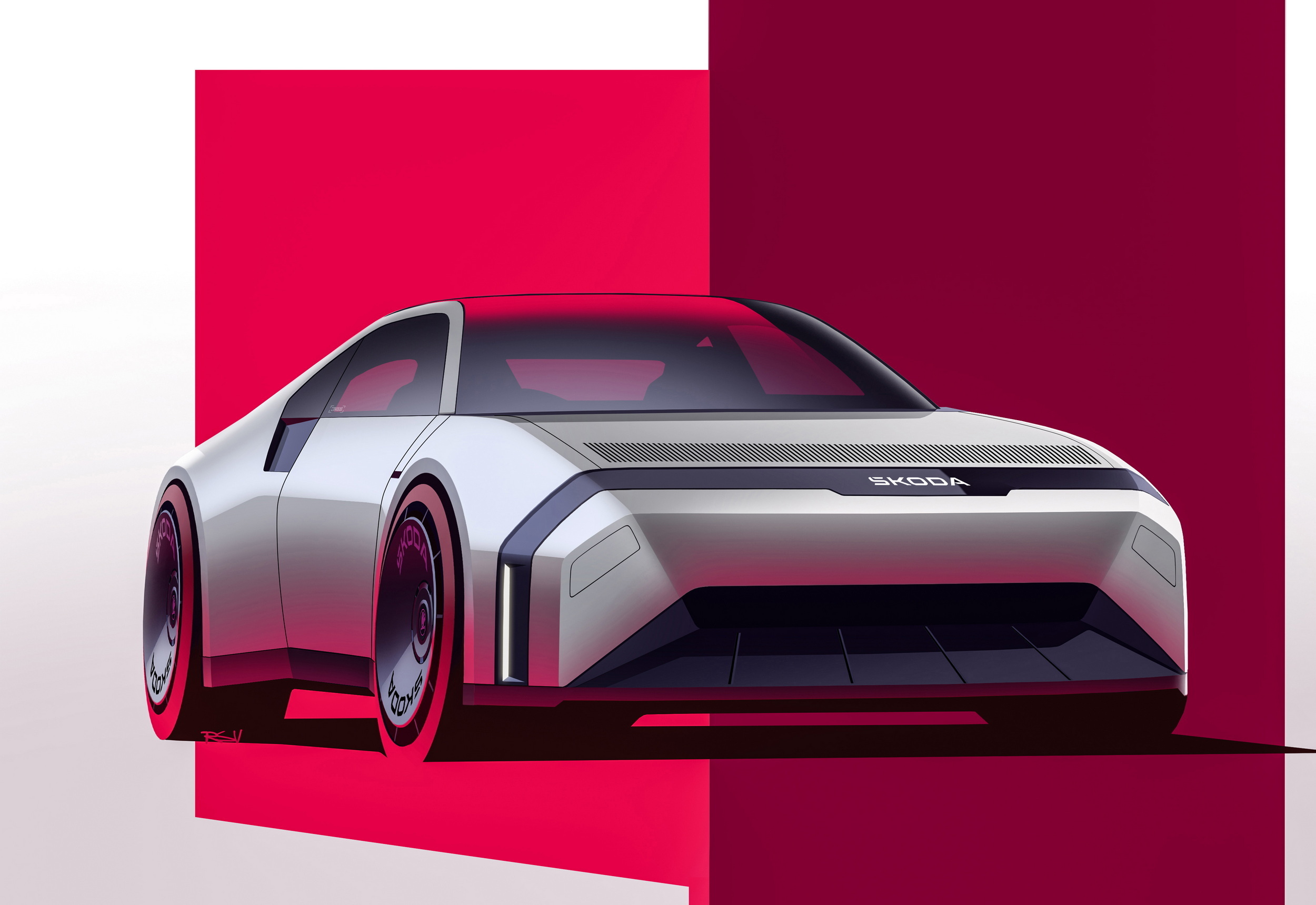 Skoda 110 R Coupe by Richard Svec (2025) – Design Sketch