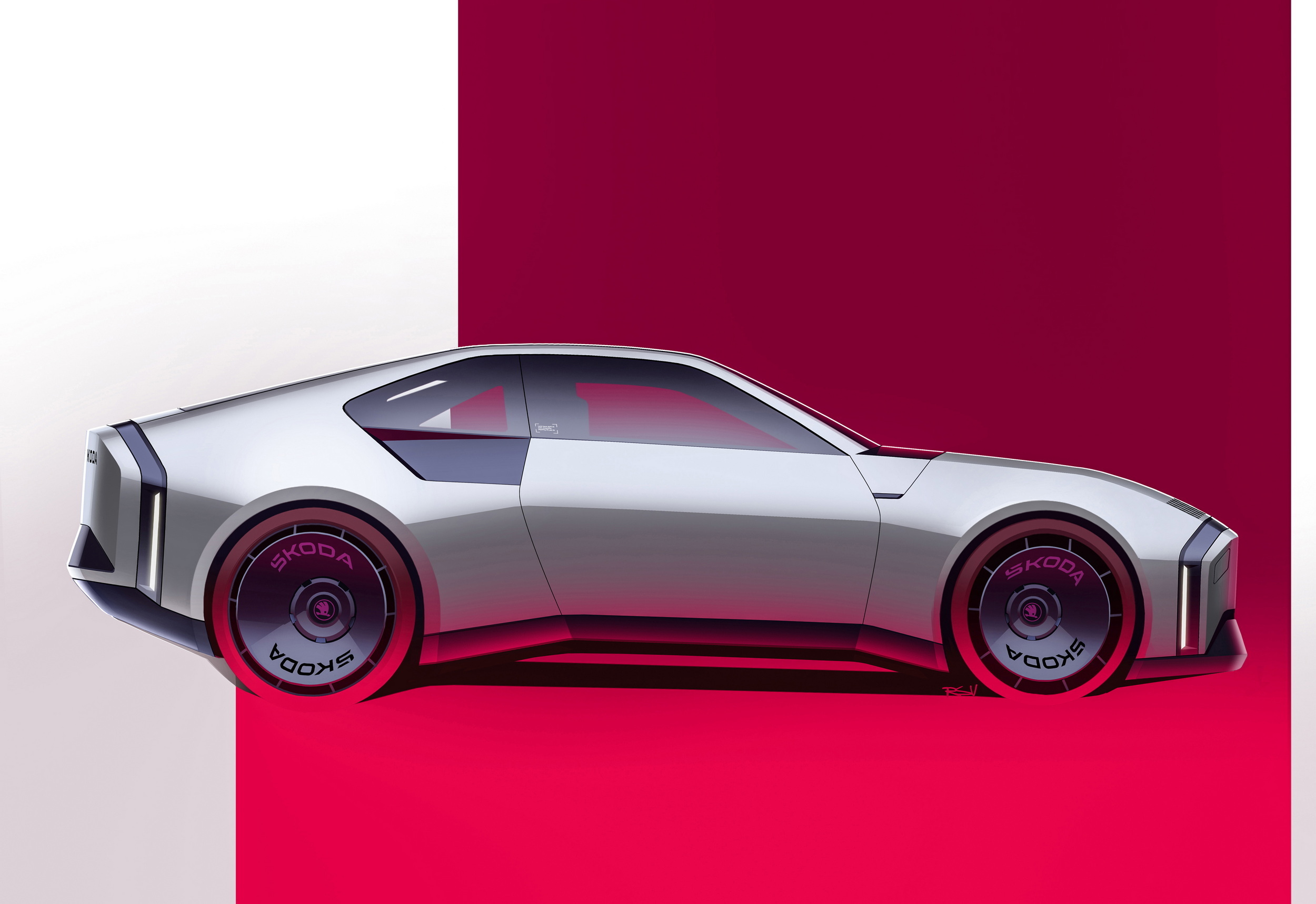 Skoda 110 R Coupe by Richard Svec (2025) – Design Sketch