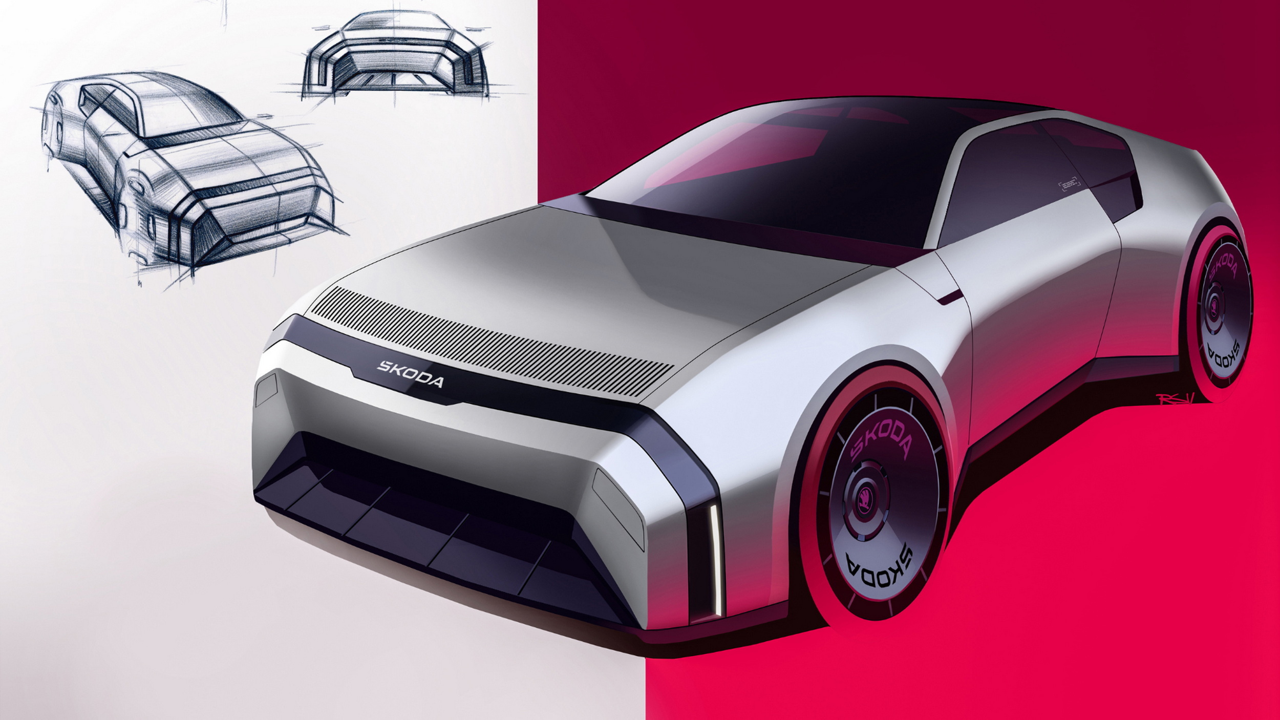 Skoda 110 R Coupe by Richard Svec (2025) – Design Sketch