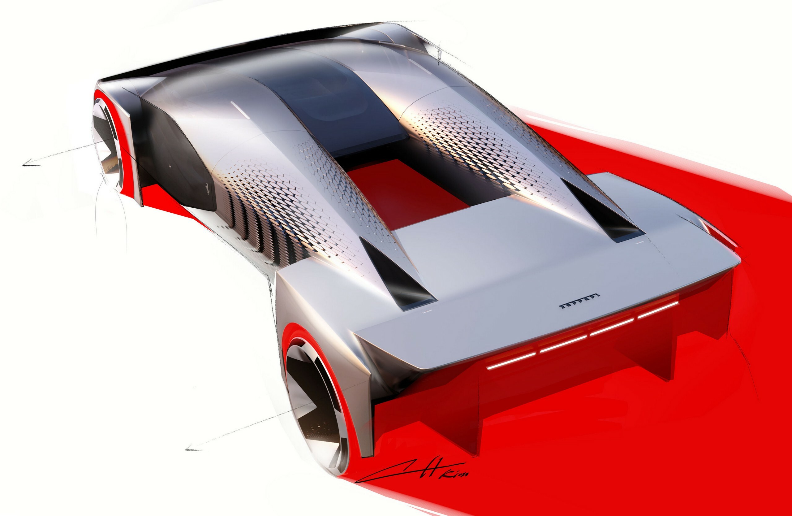 Ferrari F76 Hypercar Concept (2025) – Design Sketch by ChoongHyun Kim