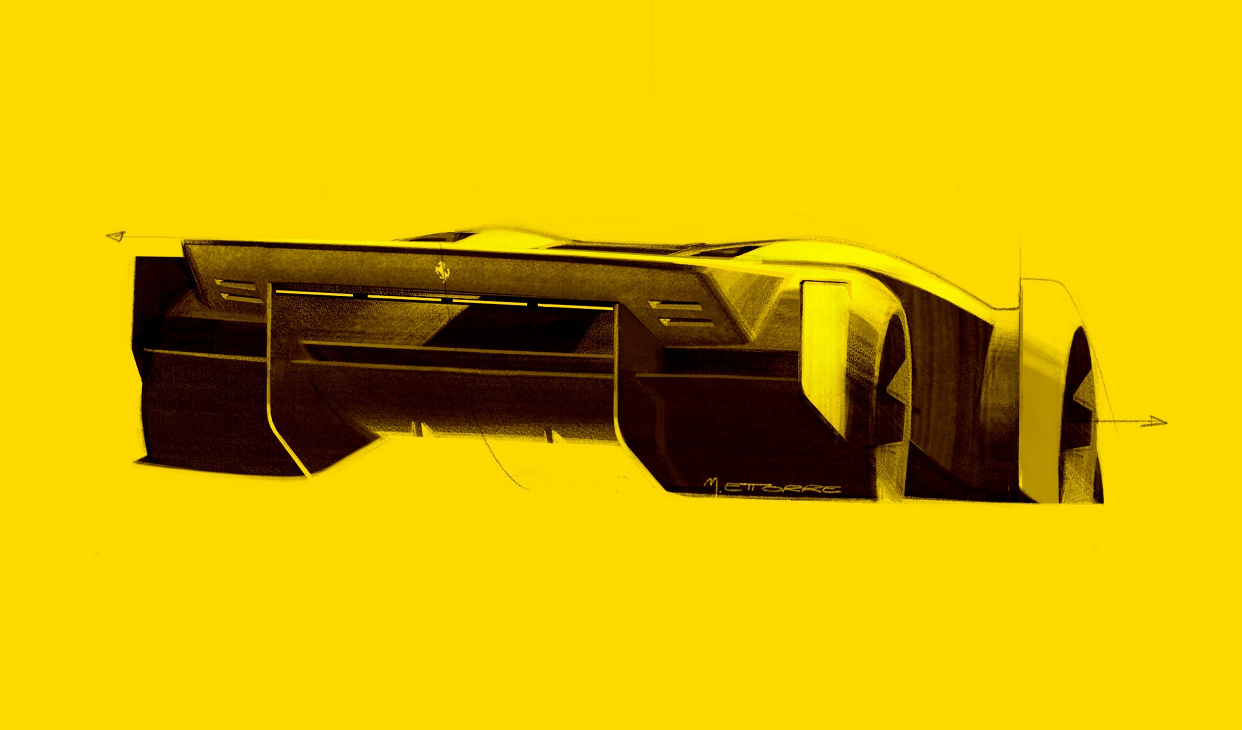 Ferrari F76 Hypercar Concept (2025) – Design Sketch by Marko Ettorre