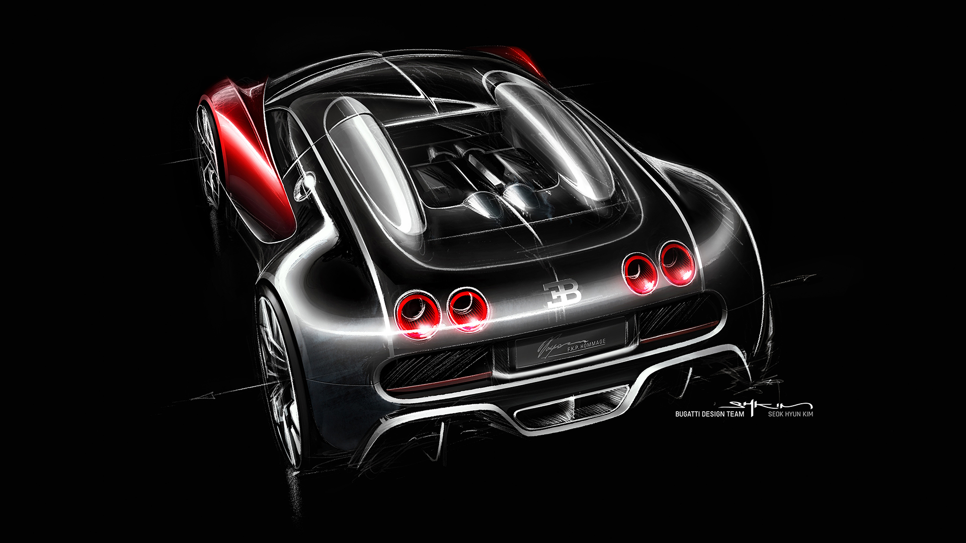 Bugatti Veyron F.K.P. Hommage (2026) – Design Sketch