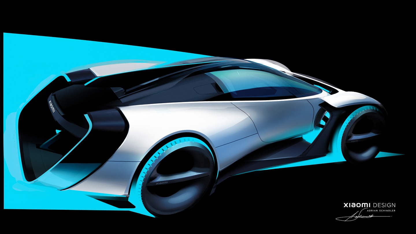 Xiaomi Vision GT (2026) – Design Sketch by Adrian Schindler