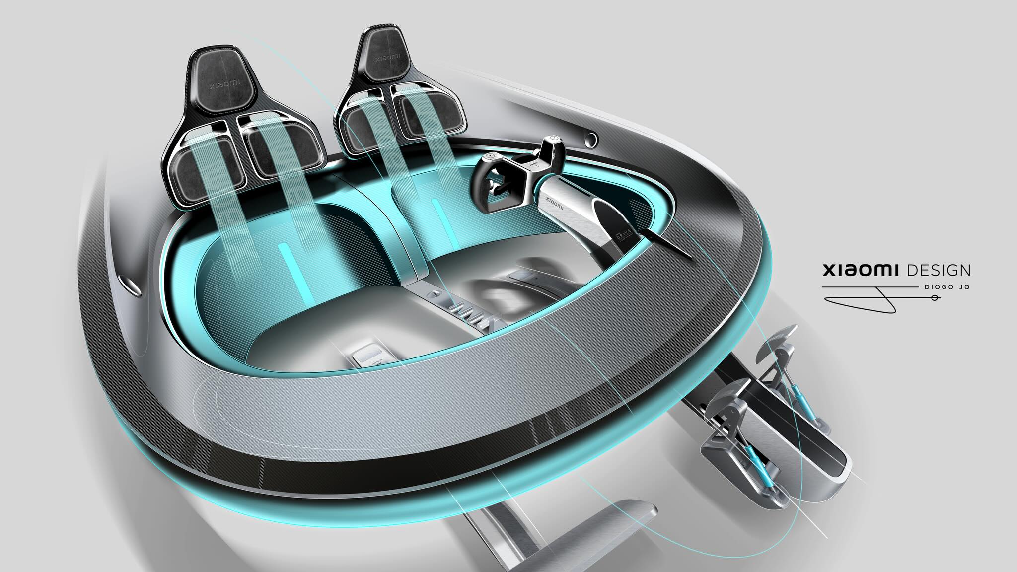 Xiaomi Vision GT (2026) – Interior Design Sketch by Diogo Jo