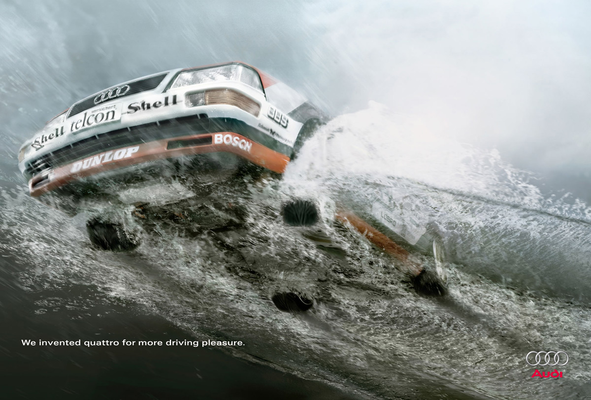 We invented quattro for more driving pleasure.