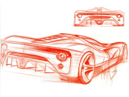 Ferrari P4/5 (Pininfarina), 2006 - Design Sketches