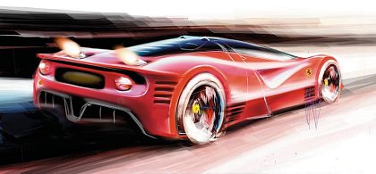 Ferrari P4/5 (Pininfarina), 2006 - Design Sketch