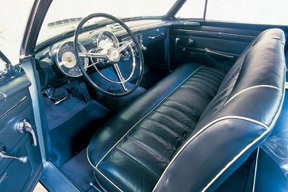The tastefully plush interior of the 1953 Thomas Special concept car was just one highlight of this one-of-a-kind Exner exercise.