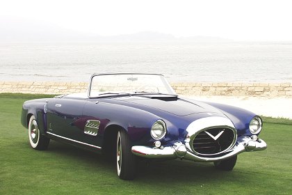 Cadillac PF 200 Cabriolet (Pininfarina), 1954 - Вариант с жабрами боковых воздухозаборников