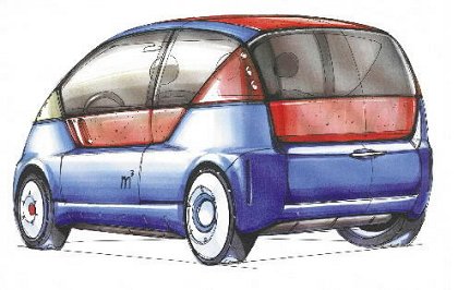 Pininfarina Metrocubo, 1999 - Design Sketch