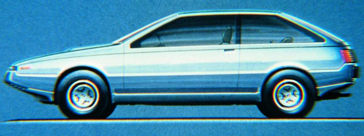 Isuzu Asso di Fiori (ItalDesign), 1979 - Design sketch