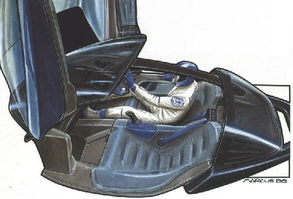 I.A.D. Alien, 1986 - Design sketch