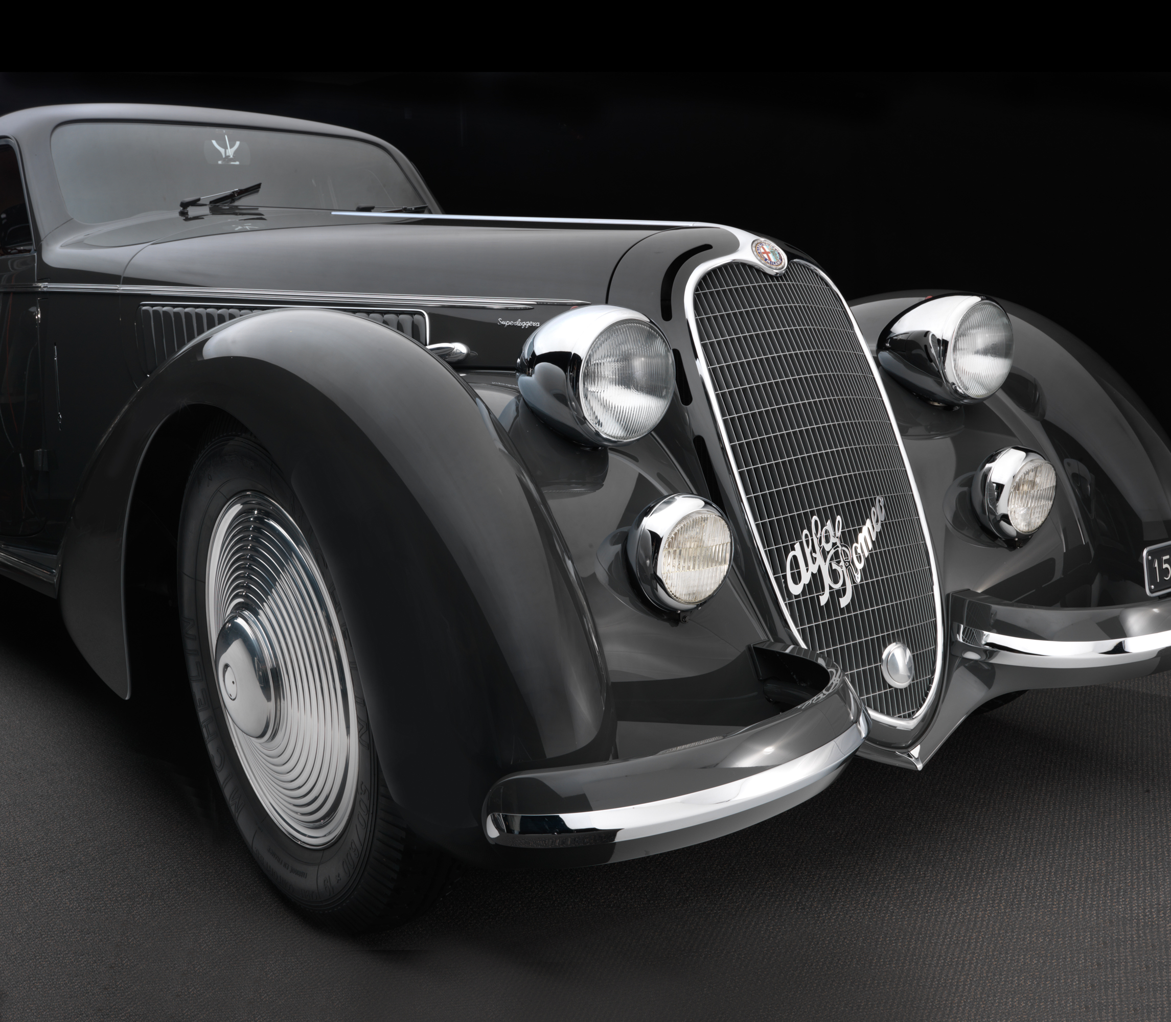 Alfa Romeo 8C 2900 B Lungo Berlinetta (Touring), 1938 - Front Detail - Photo: Keith W. Grey