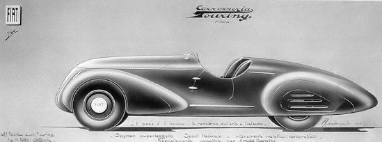 Fiat 508 C 1100 Mille Miglia Spider (Touring), 1938