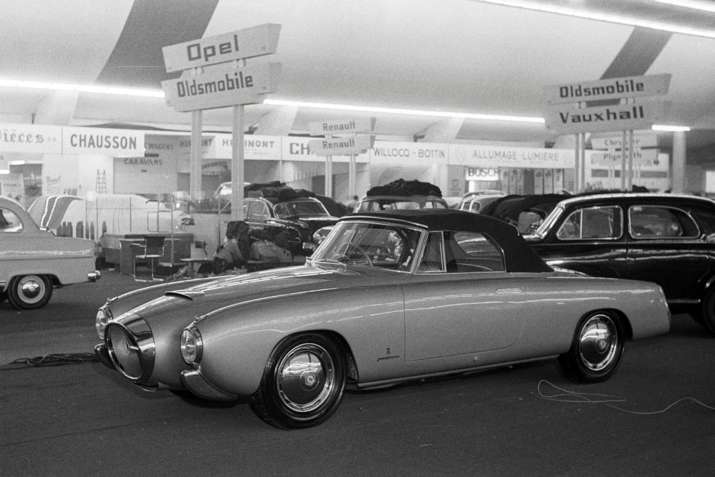 Lancia Aurelia PF200 Convertible (Pininfarina) - Brussels Motor Show (January, 1954) - Photographer: Rudolfo Mailander
