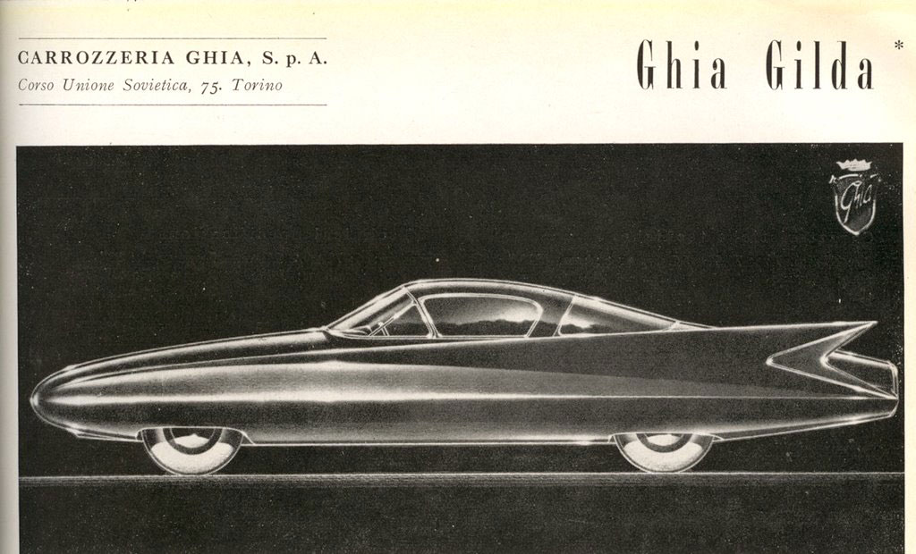 Ghia Gilda I, 1955 - Design Sketch