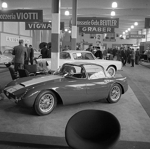 Lotus 1100 Le Mans Coupé (Ghia Aigle) – presented on the Ghia-Aigle stand (no. 303) at 28th International Motor Show in Geneva, 13–23/03/1958