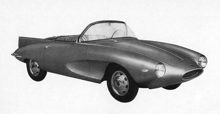 Fiat-Stanguellini 1200 Spider (Bertone), 1957