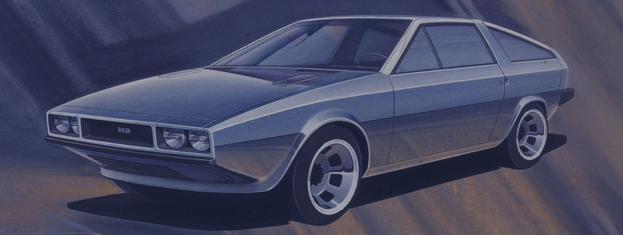 Hyundai Pony Coupe (ItalDesign), 1974 - Design Sketch