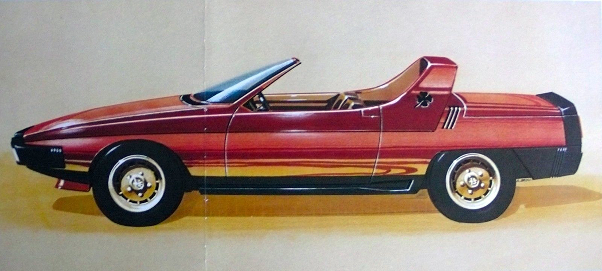 Alfa Romeo Eagle (Pininfarina) - Design Sketch by Aldo Brovarone