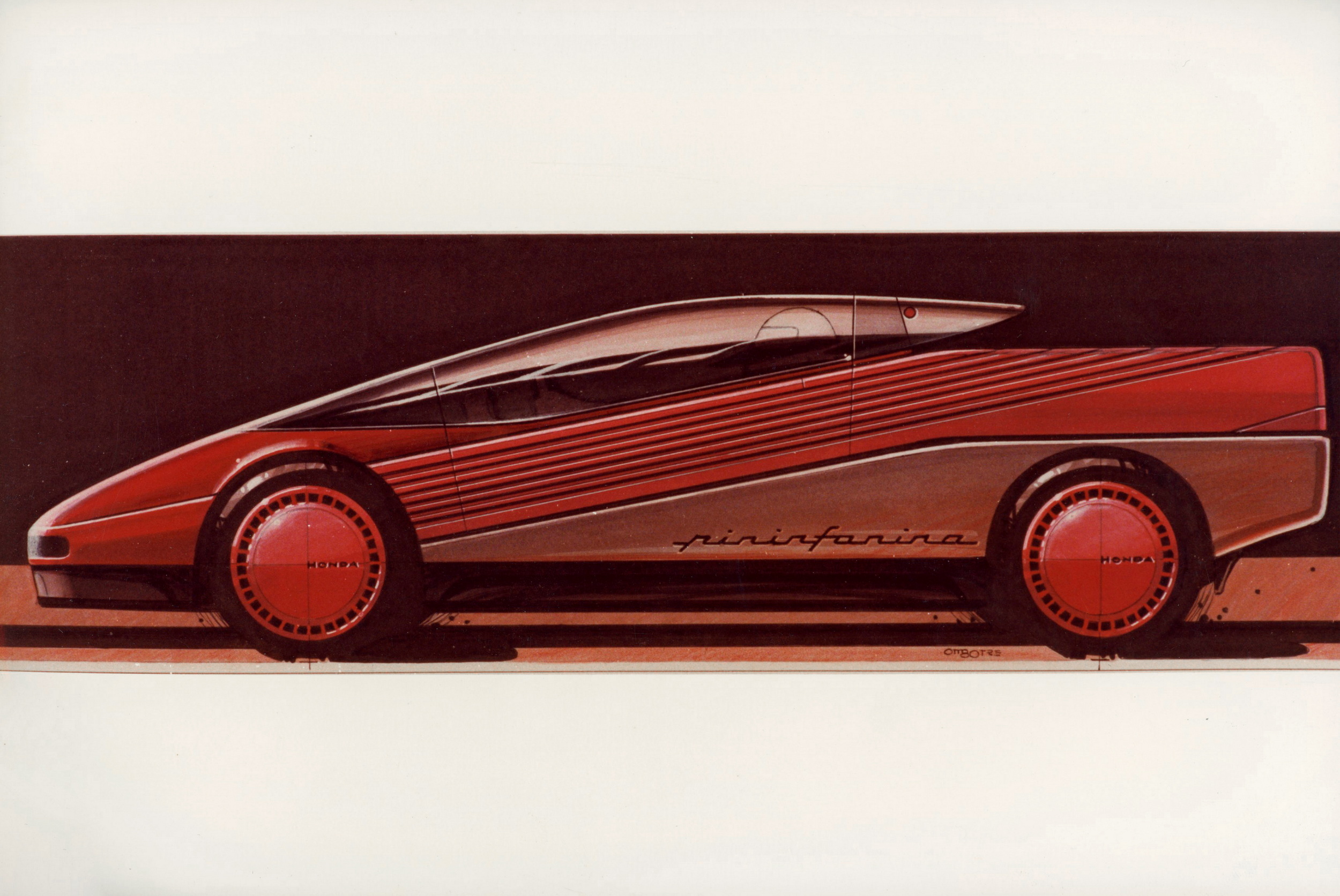 Honda HP-X (Pininfarina), 1984 – Design Sketch
