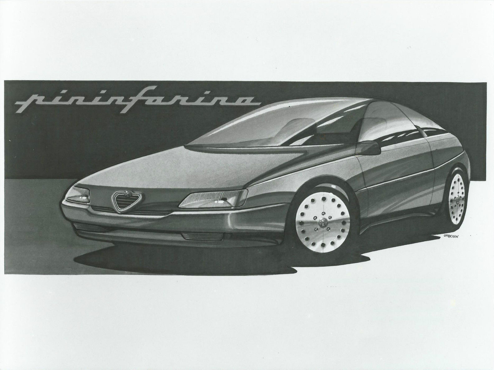 Alfa Romeo Vivace Coupe (Pininfarina), 1986 - Design Sketch
