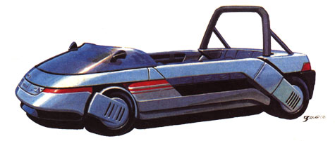 Рисунок А. Захарова - ItalDesign Machimoto, 1986