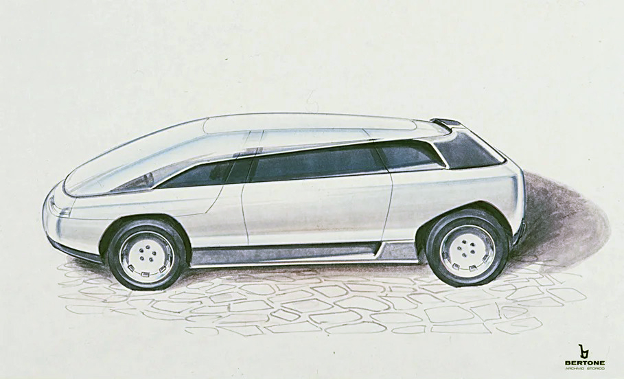 Lamborghini Genesis (Bertone), 1988 - Design Sketch