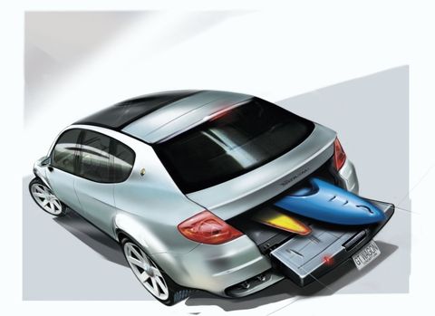 Maserati Kubang GT Wagon (ItalDesign), 2003 – Design Sketch
