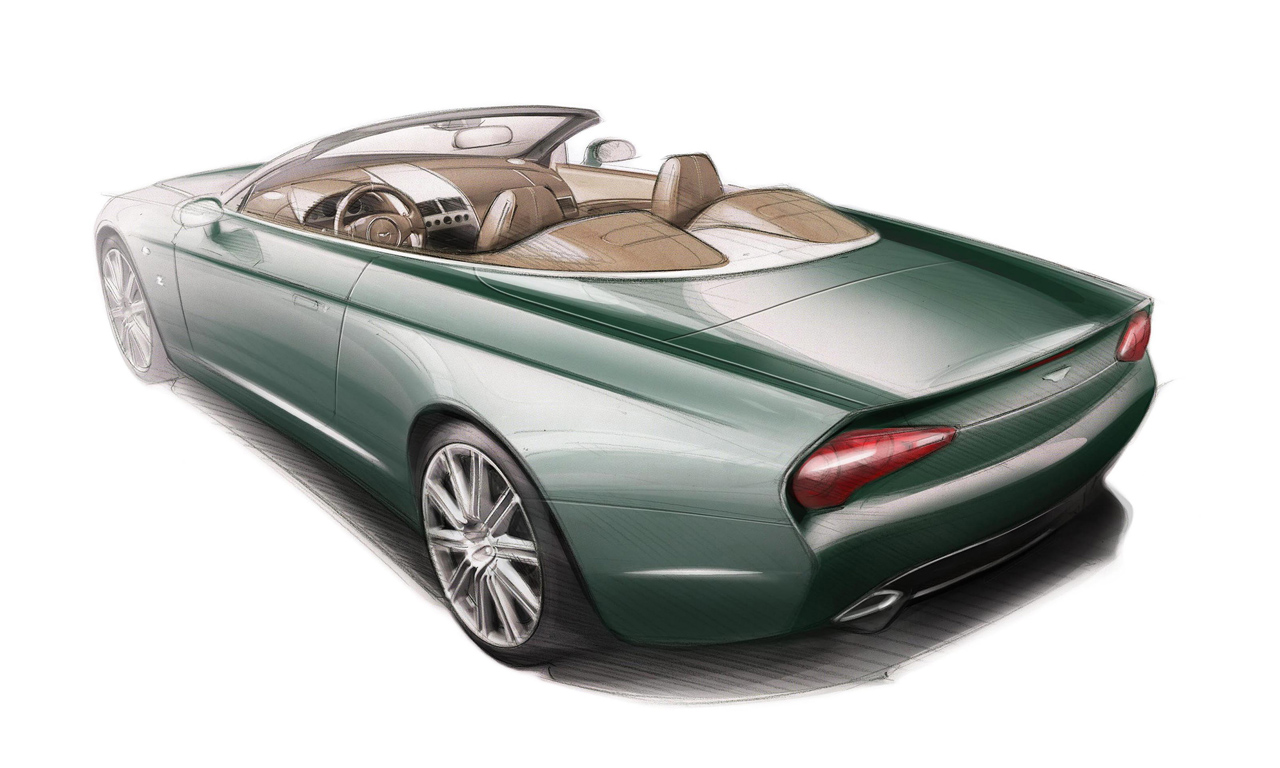Aston Martin DB9 Spyder Zagato Centennial, 2013 - Design Sketch