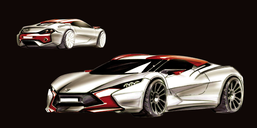 Sbarro React'EV, 2013 - Design Sketches