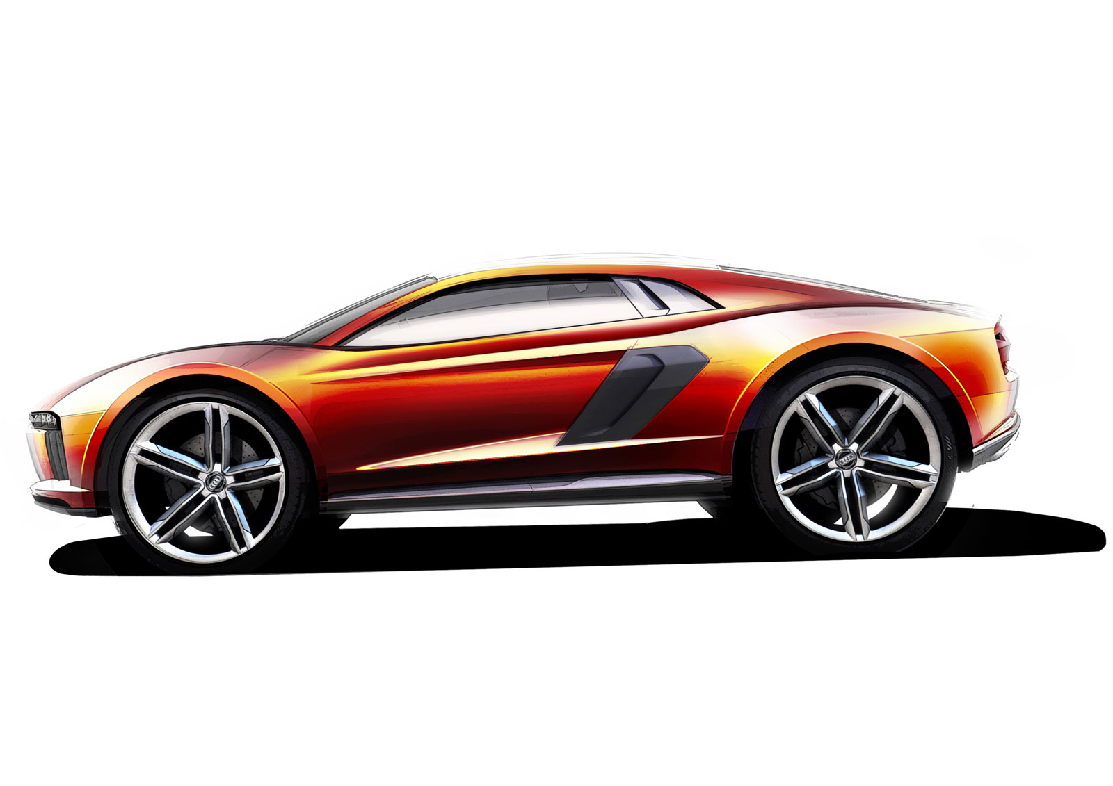 Audi Nanuk quattro (ItalDesign), 2013 - Design Sketch