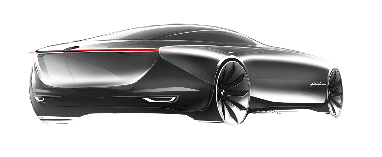 BMW Gran Lusso Coupe (Pininfarina), 2013 - Design Sketch