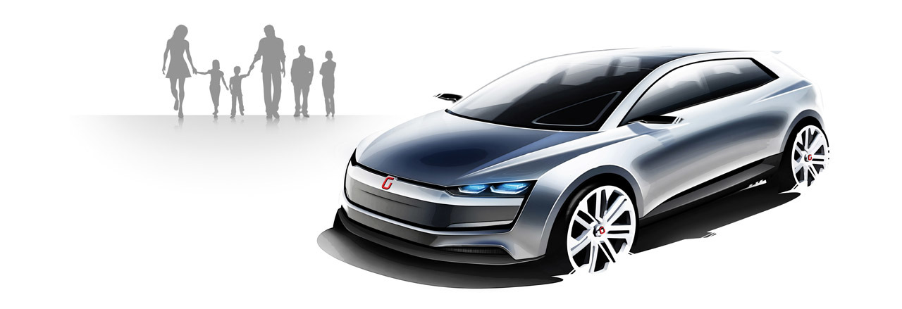 Italdesign Giugiaro Clipper, 2014 - Design Sketch