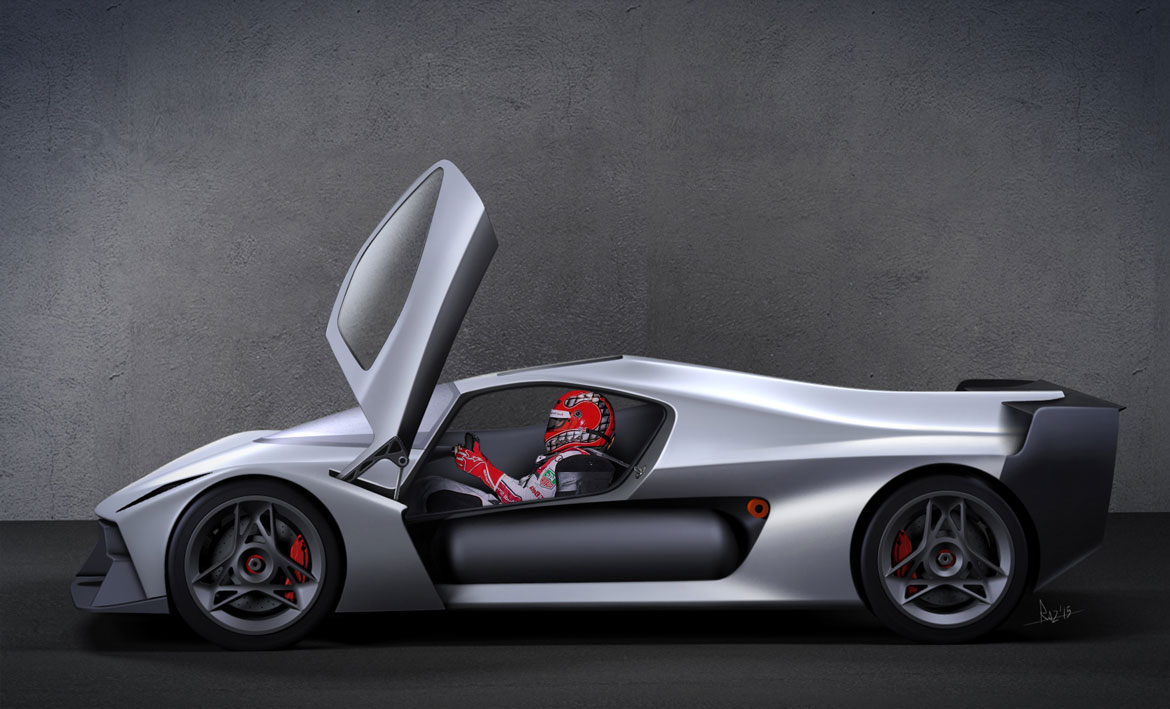 Pininfarina H2 Speed, 2016 - Design Sketch