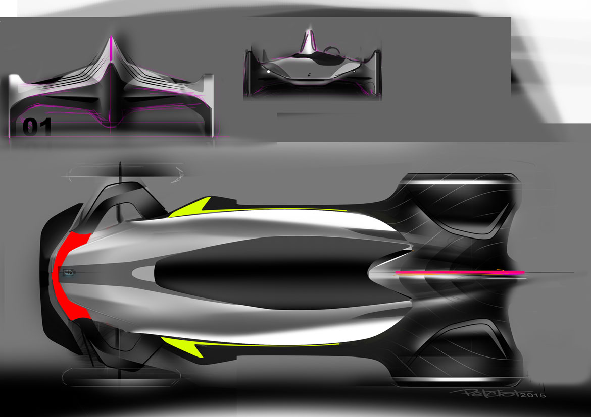 Pininfarina H2 Speed, 2016 - Design Sketches