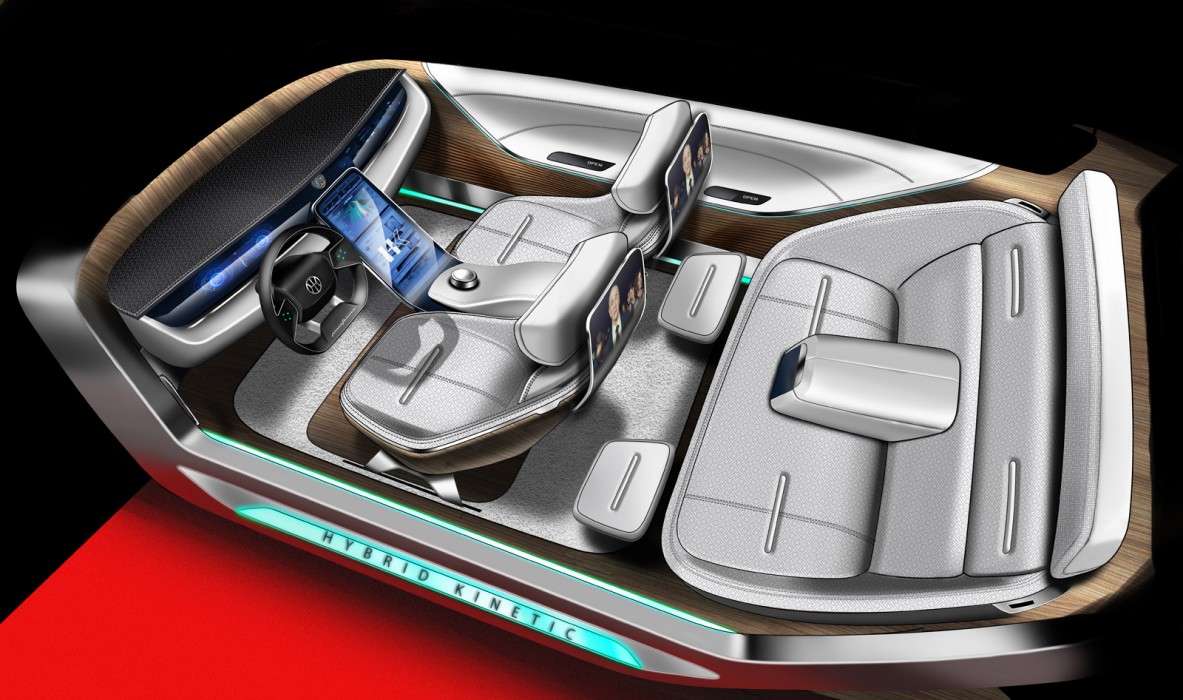 Hybrid Kinetic H600 Concept (Pininfarina), 2017 - Interior Design Sketch