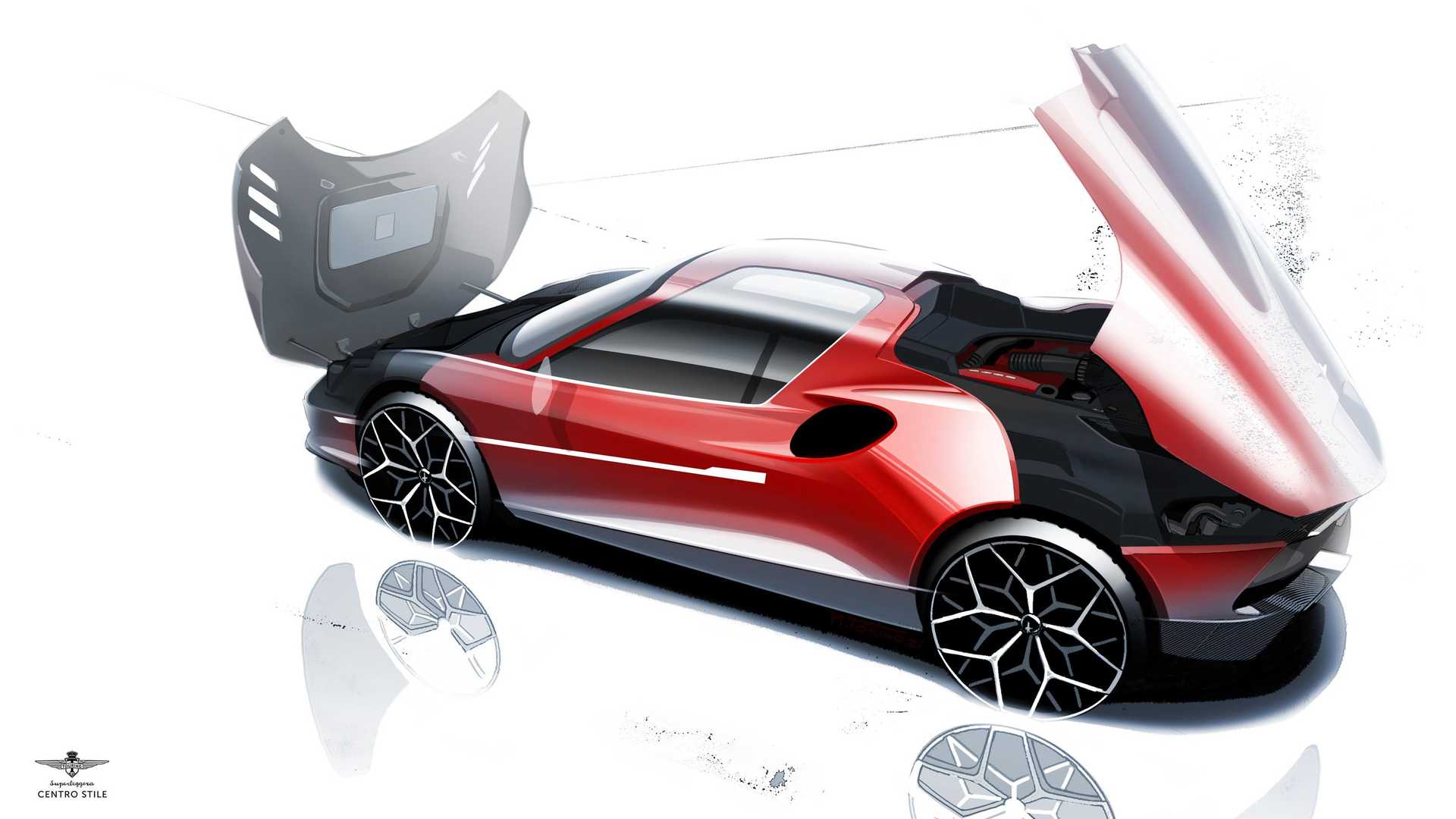 Touring Superleggera Arese RH95, 2021 - Design Sketch