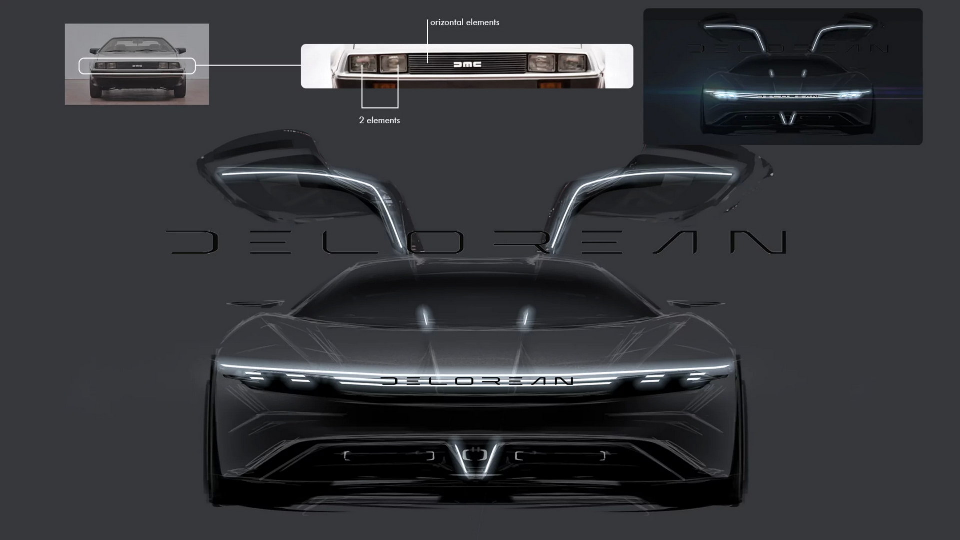 DeLorean Alpha5 (ItalDesign), 2022 – Design Sketch
