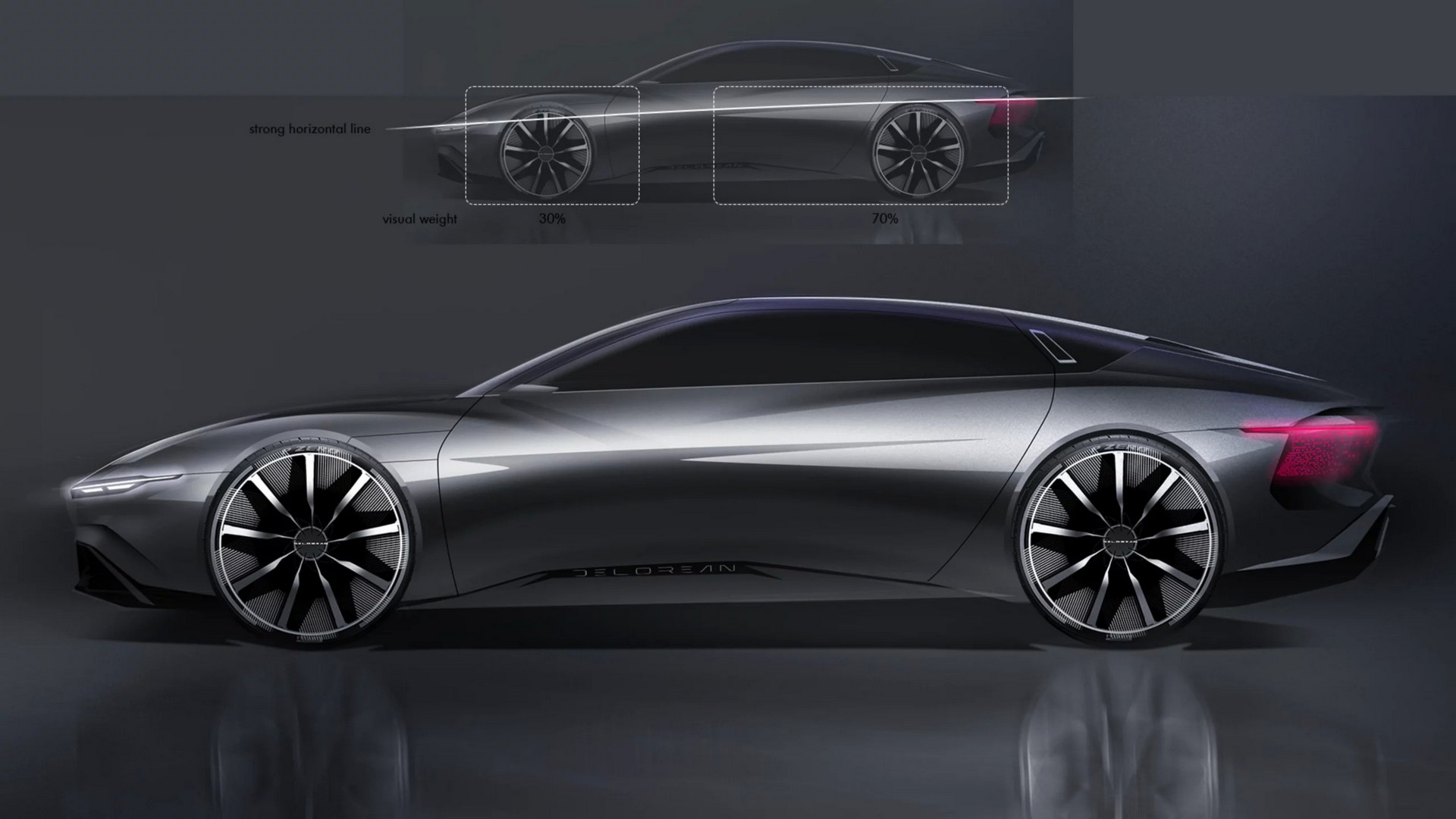 DeLorean Alpha5 (ItalDesign), 2022 – Design Sketch
