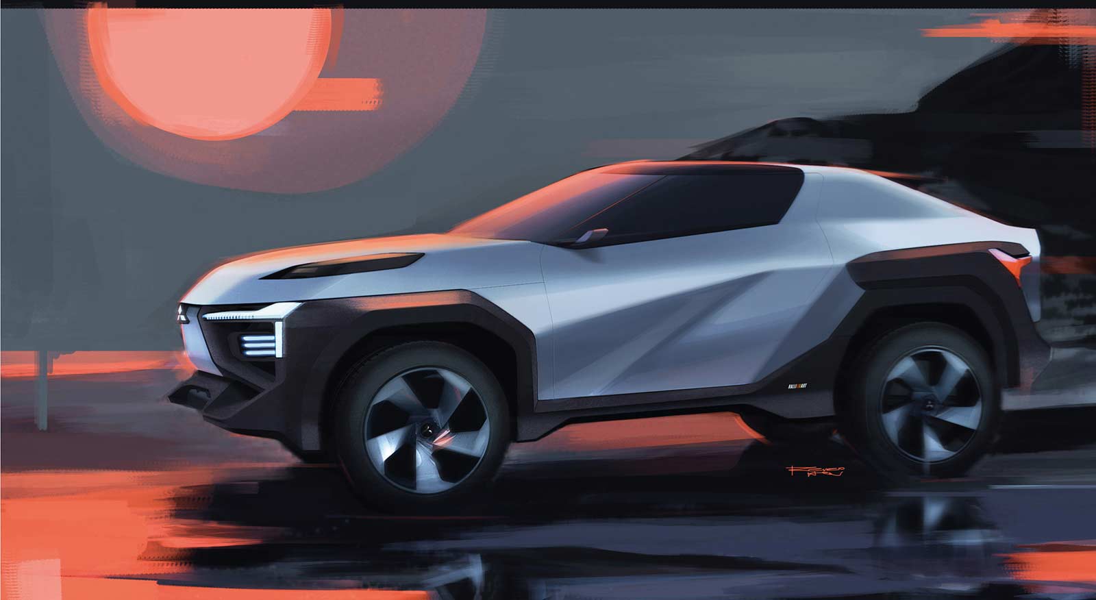 Mitsubishi Moonstone Concept (IED), 2023 – Design Sketch