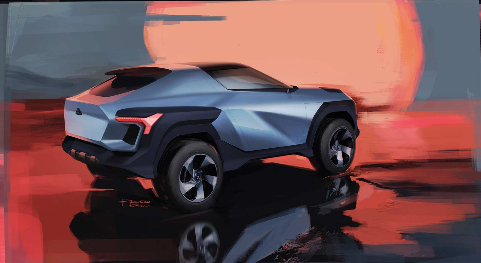 Mitsubishi Moonstone Concept (IED), 2023 – Design Sketch